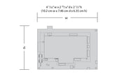 Woodland Scenics PF5207 Woodland Station N scale kit — manufacturer footprint and dimensions
