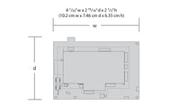 Woodland Scenics PF5207 Woodland Station N scale kit — manufacturer footprint and dimensions