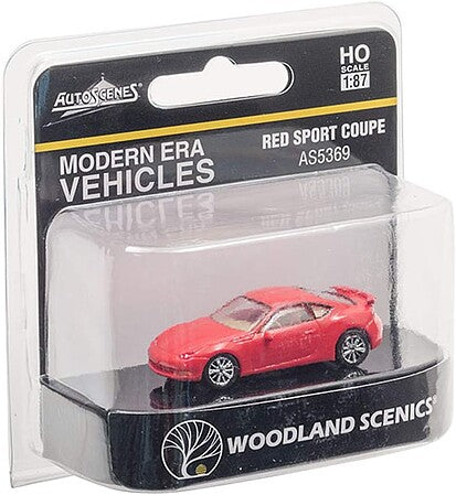 Woodland Scenics AS5369 Red Sport Coupe - HO Scale - product image