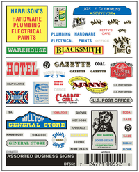 Woodland Scenics D553 Depot, REA & Advertising Signs - view 3