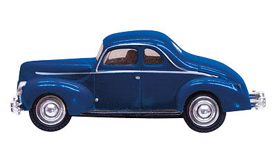 Woodland Scenics JP5598 Just Plug Blue Coupe - HO Scale - product image