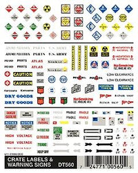 Woodland Scenics D560 Crate Labels & Warning Signs - product image
