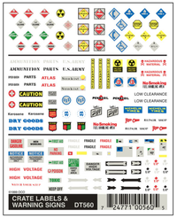 Woodland Scenics D560 Crate Labels & Warning Signs - view 3