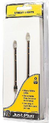 Woodland Scenics JP5649 O scale lamp post street lights, two-pack