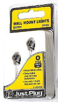 Woodland Scenics JP5663 Entry Wall Mount Lights - 2 Pack - O Scale - product image