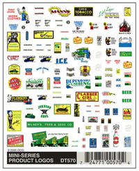 Woodland Scenics D570 Mini-Series Product Logos Dry Transfers - view 3