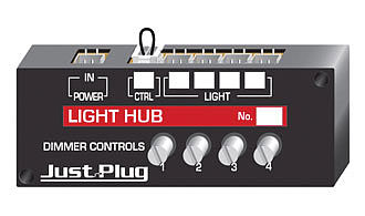 Woodland Scenics Just Plug Light Hub JP5701 with four dimmer controls