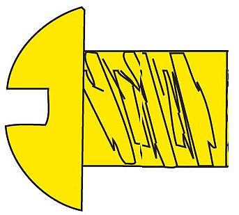 Woodland Scenics H813 2-56 x 1/8 in Round Head Screws - 5 Pack - product image