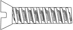 Woodland Scenics H841 00-90 x 1/8 in Flat Head Screws - 5 Pack - product image