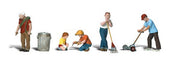 Woodland Scenics HO Scale Lawn Workers figure set