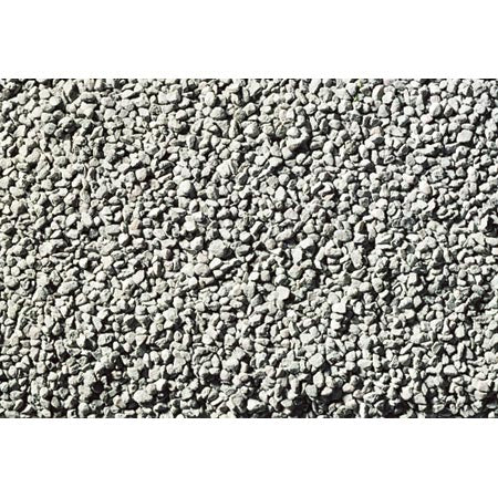 Woodland Scenics B1389 Gray Coarse Ballast texture close-up; supplied in a 57.7 cubic inch shaker