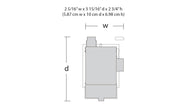 Woodland Scenics BR4939 Home Sweet Home, N scale, footprint and dimensions.
