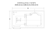 Woodland Scenics BR4942 The Depot, N scale, footprint and dimensions.