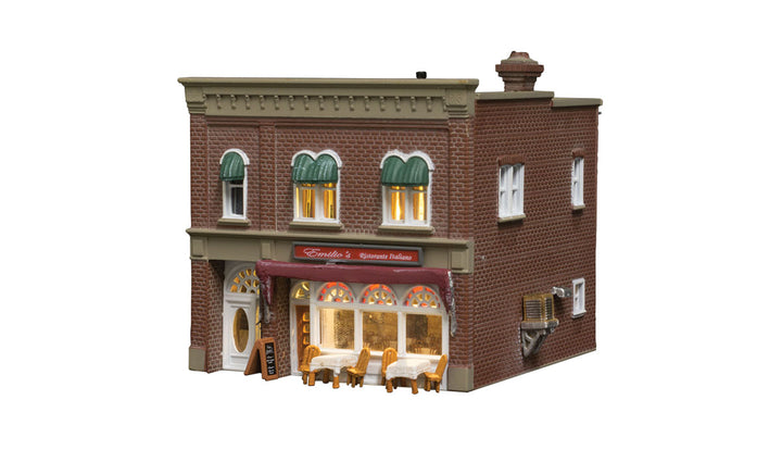 Woodland Scenics BR4945 Emilio's Italian Restaurant N scale finished building