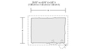 Woodland Scenics BR4946 Tin Shack, N scale, footprint and dimensions.