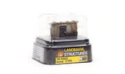 Woodland Scenics BR4946 Tin Shack, N scale, manufacturer packaging.