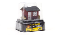 Woodland Scenics BR4947 Work Shed, N scale, manufacturer packaging.