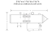 Woodland Scenics BR4950 Grillin' & Chillin' Trailer, N scale, footprint and dimensions.