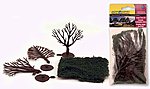Woodland Scenics 4194 3 to 4 inch tree kit five trees