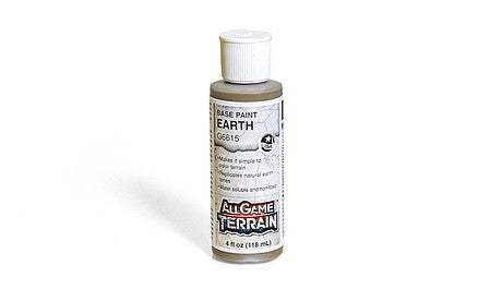 Woodland Scenics All Game Terrain 6615 Earth Base Paint 4 fl oz