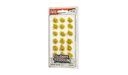 Woodland Scenics All Game Terrain G6630 Yellow Seed Tufts 21 pieces