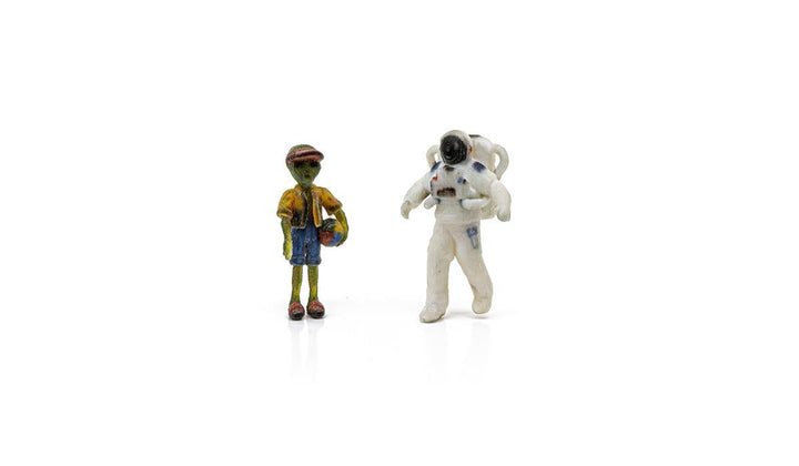 Woodland Scenics A2861 O scale Cosmic Travelers, painted miniature set.