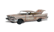 Woodland Scenics AS5331 Rusty's Regret N scale model: weathered abandoned car with open trunk