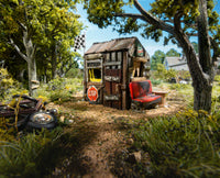 Woodland Scenics BR4962 Kids Clubhouse N scale built-up building, layout example; surrounding scenery not included.