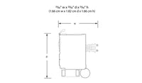 Woodland Scenics BR4962 Kids Clubhouse N scale built-up building, manufacturer footprint and dimensions diagram.