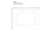 Woodland Scenics BR4964 Interlocking Tower, N scale footprint and dimensions diagram.