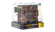 Woodland Scenics BR5024 Corner Emporium HO scale built-up building, retail packaging.