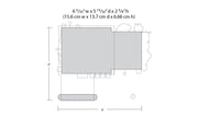 Woodland Scenics BR5025 HO scale Fill'er Up & Fix'er footprint and dimensions diagram