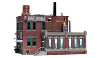 Woodland Scenics BR5026 HO scale Clyde & Dale's Barrel Factory front view