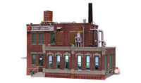 Woodland Scenics BR5026 HO scale Clyde & Dale's Barrel Factory opposite front angle