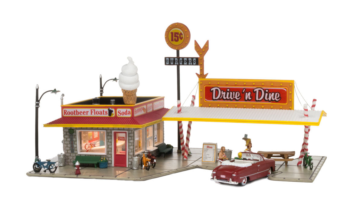 Woodland Scenics BR5029 HO scale Drive 'n Dine front view