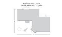 Woodland Scenics BR5030 HO scale Municipal Building footprint and dimensions diagram
