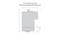 Woodland Scenics BR5040 HO scale Old Homestead footprint and dimensions diagram