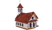 Woodland Scenics BR5041 HO scale Community Church rear and side view