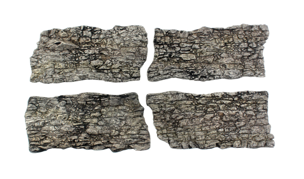 Woodland Scenics C1138 Rock Face Ready Rocks, individual pre-painted rock pieces.