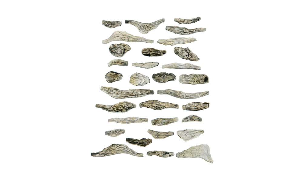 Woodland Scenics C1141 Creek Bed Ready Rocks, individual pre-painted rock pieces.