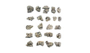 Woodland Scenics C1142 Boulder Ready Rocks, individual pre-painted rock pieces.