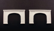 Woodland Scenics C1156 pair of unpainted concrete double-track tunnel portals.