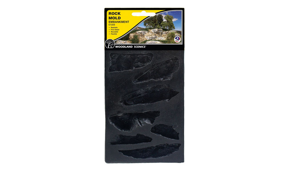 Woodland Scenics C1233 Embankments Rock Mold in retail packaging