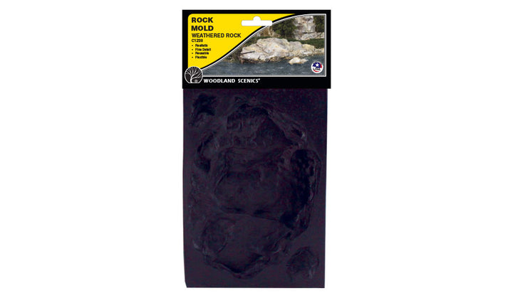 Woodland Scenics C1238 Weathered Rock Mold in retail packaging