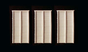 Woodland Scenics C1260 HO scale timber retaining walls, three unpainted wall sections.