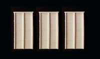 Woodland Scenics C1260 HO scale timber retaining walls, three unpainted wall sections.