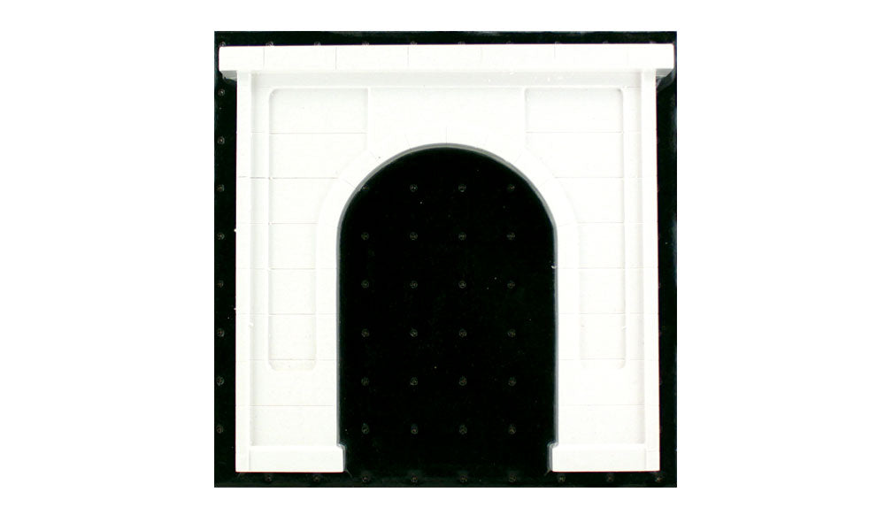 Woodland Scenics C1266 O scale concrete single-track tunnel portal, unpainted portal.