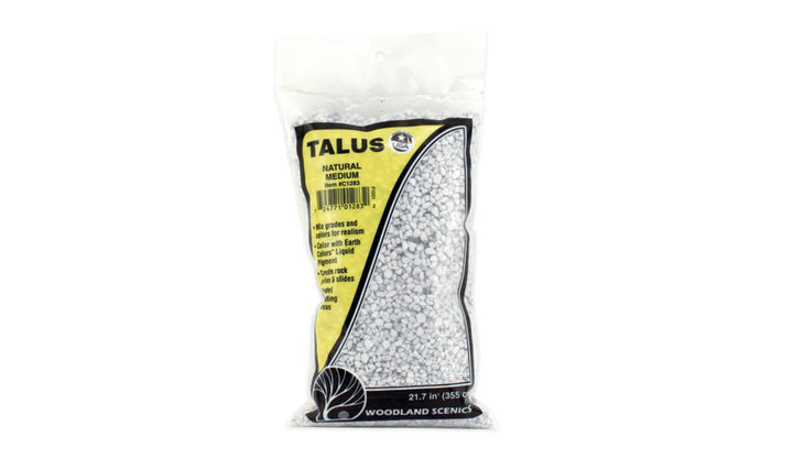 Woodland Scenics C1283 Medium Natural Talus, retail bag.