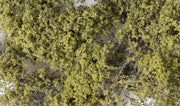 Woodland Scenics F1133 Olive Green Fine-Leaf Foliage, close-up of foliage color and fine branching texture.