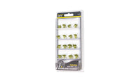 Woodland Scenics FS777 Medium Green Prairie Grass Peel 'n' Place Tufts, 20-piece manufacturer package.